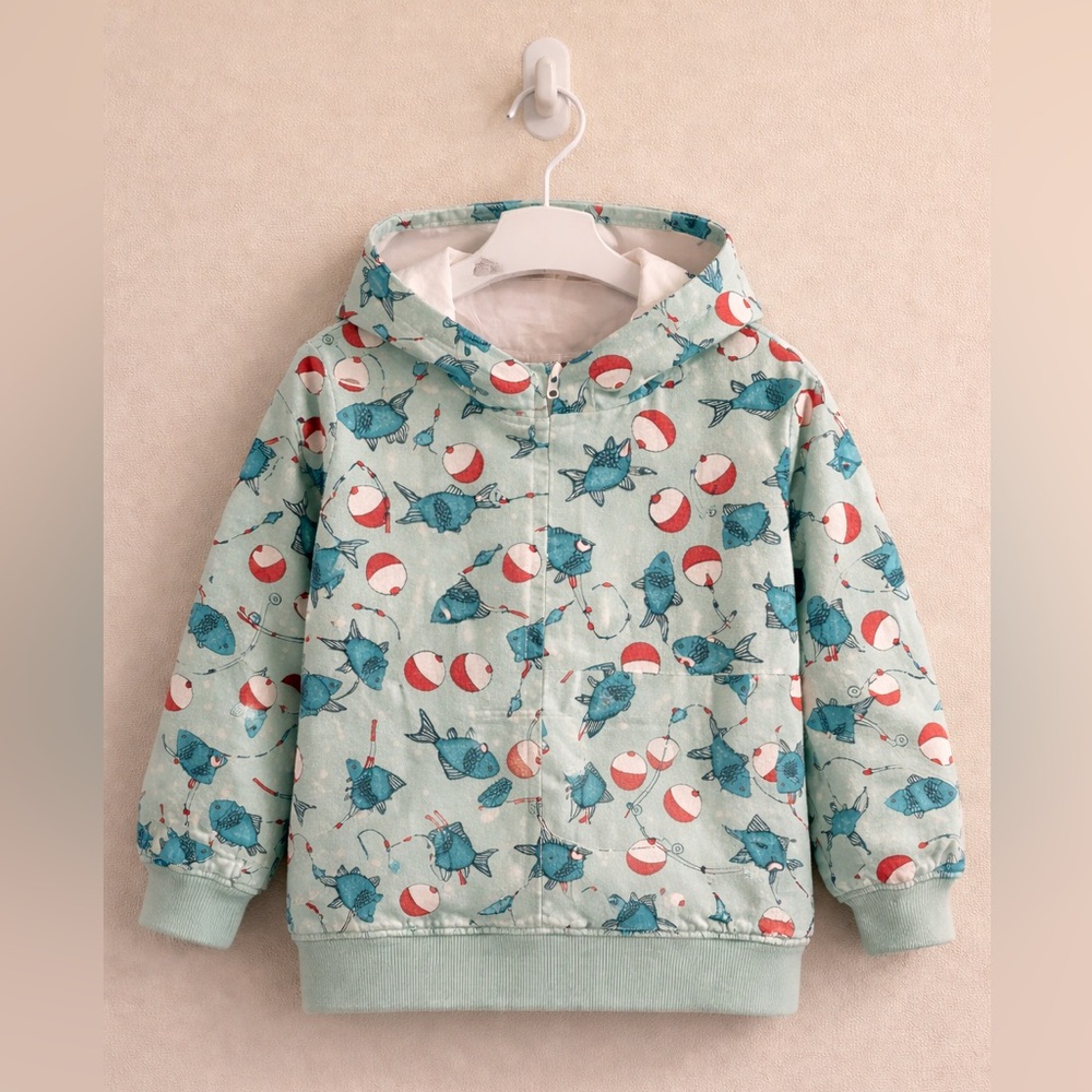 🎣 Rolling Coast Threads Toddler Hoodie – Size 3T | Like New 🌊